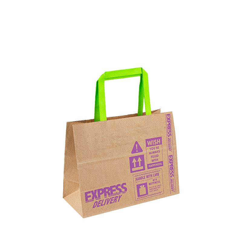 맞춤형 로고 화이트 브라운 크래프트 선물 공예 쇼핑 종이 가방